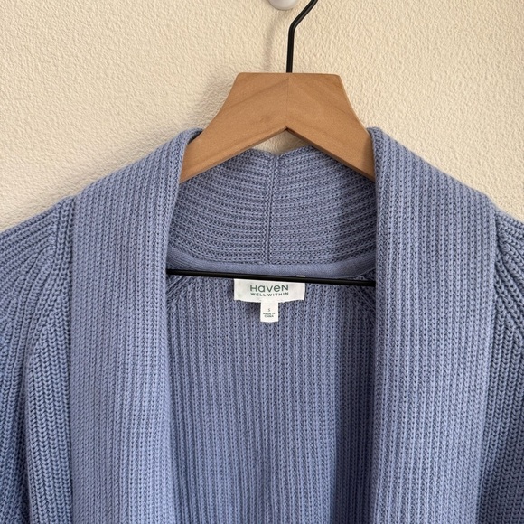 Haven Well Within Ribbed Open Front Cardigan S - Picture 3 of 6
